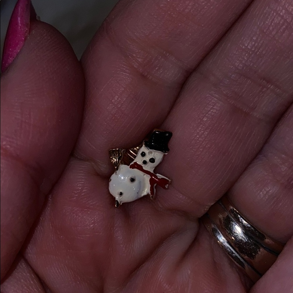 Snowman earrings - Picture 2 of 6